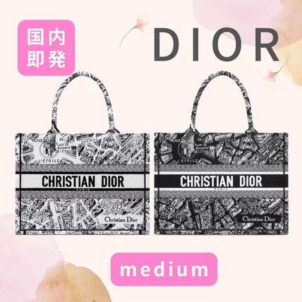 新作！即発！DIOR ブックトート ミディアムバッグ Plan de Paris